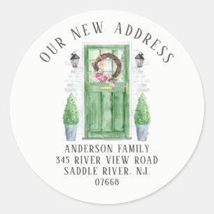 Front Door   New Home Address Label Sticker