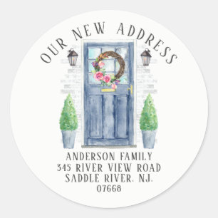 Front Door   New Home Address Label Sticker