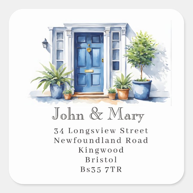  Front Door Return Address Sticker | Custom (Front)