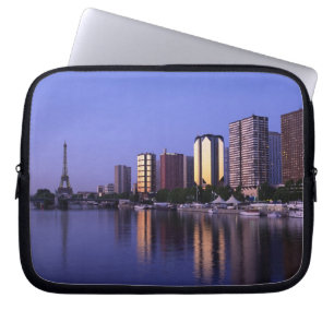 Front du Seine and Eiffel Tower, Paris, France Laptop Sleeve