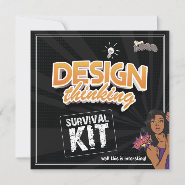 (FRONT) EDITABLE CUSTOMISABLE SURVIVAL KIT 2 INVITATION (Front)