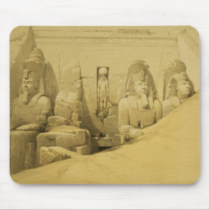 Front Elevation of the Great Temple of Aboo Simbel Mouse Pad