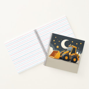 Front End Loader Construction Truck Notebook