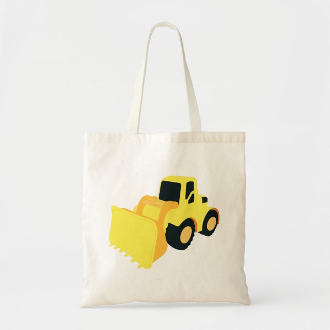 Front End Loader Construction Truck Tote Bag (Front)