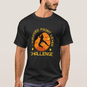 Front Lever Gymnastic Calisthenics Tucked Pull Up T-Shirt