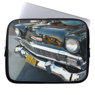 Front of a Classic 1956 Chevy Bel Air Hot Rod Laptop Sleeve