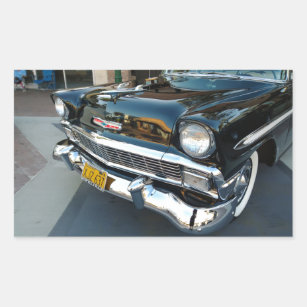 Front of a Classic 1956 Chevy Bel Air Hot Rod Rectangular Sticker