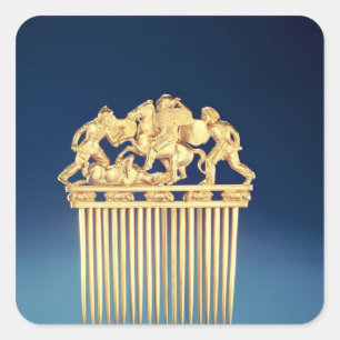 Front of a Scythian comb Square Sticker