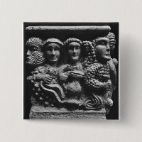 Front of an altar used as a font depicting