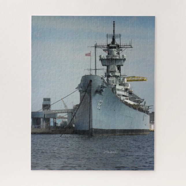 Front of Battleship New Jersey Jigsaw Puzzle (Vertical)