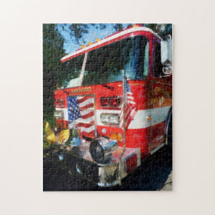 Front of Fire Engine Jigsaw Puzzle
