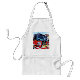 Front of Fire Truck With Hose Standard Apron