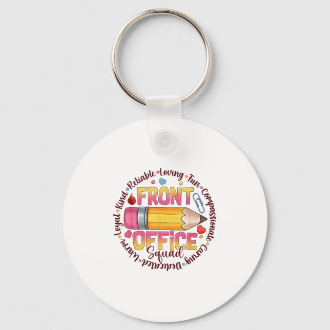 Front Office Squad Colourful Team Appreciation Quo Key Ring (Front)