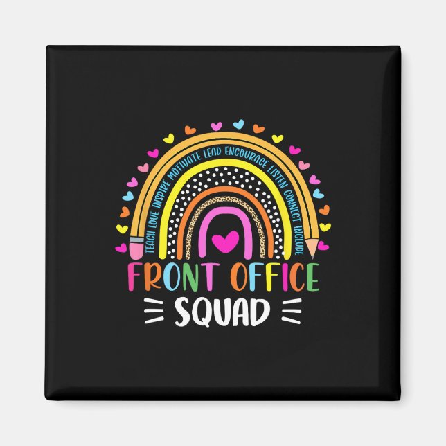 Front Office Squad School Secretary Admin Apprecia Magnet (Front)