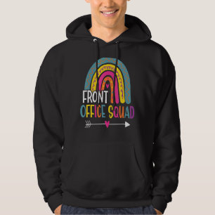Front Office Squad School Secretary Admin Front Of Hoodie