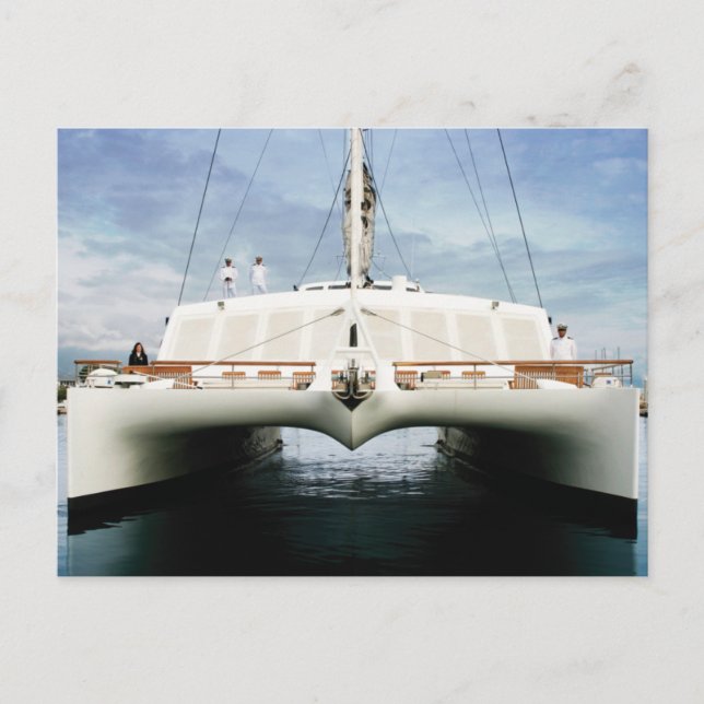 Front On Catamaran Postcard (Front)
