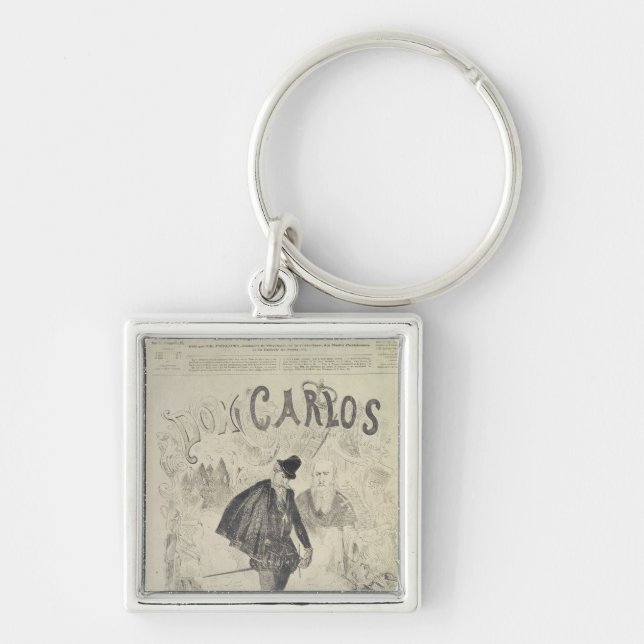Front page of 'Le Journal Amusant' Key Ring (Front)