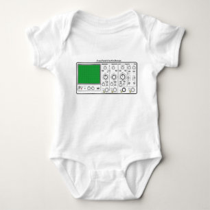Front Panel of an Oscilloscope Voltage Tester Baby Bodysuit