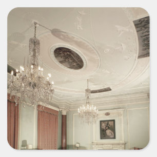 Front Parlour, 1775 Square Sticker