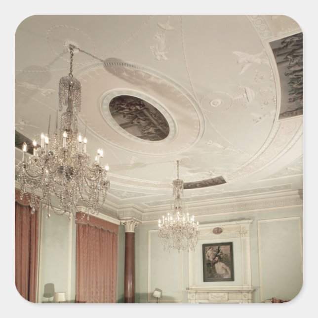 Front Parlour, 1775 Square Sticker (Front)