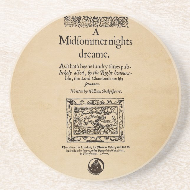 Front Piece to A Midsummer Nights Dream Quarto Coaster (Front)
