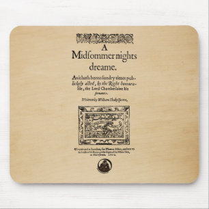 Front Piece to the A Midsummer Nights Dream Quarto Mouse Pad
