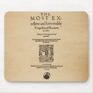 Front Piece to the Romeo & Juliet Quarto (1599) Mouse Pad