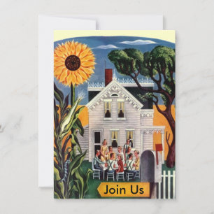 Front Porch Family Occasion Fun Casual Invitations