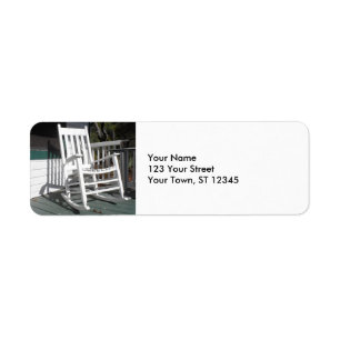 Front Porch Rocking Chair Return Address Label