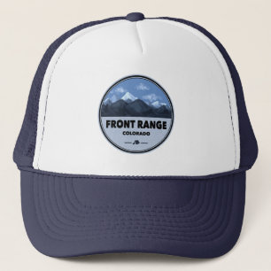 Front Range Mountains Colorado Camping Trucker Hat