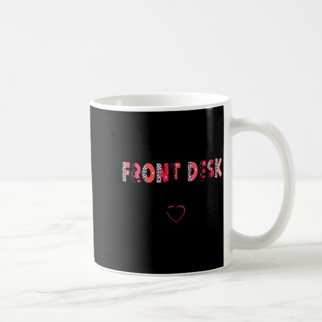 Front Receptionist Desk Valentines Day Hostal Nurs Coffee Mug (Right)