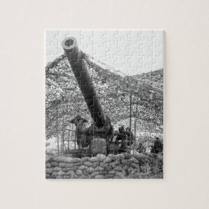 Front view of 240mm howitzer of_War Image Jigsaw Puzzle