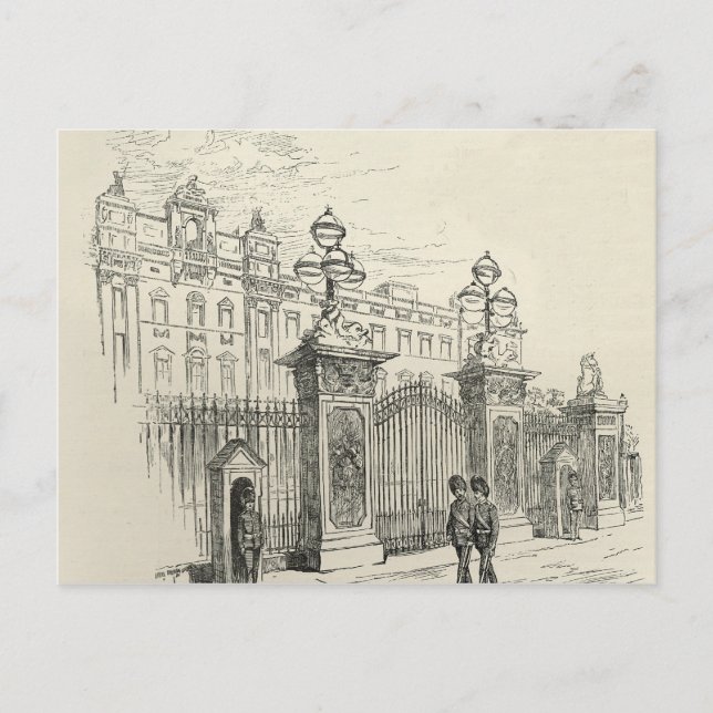 Front view of Buckingham Palace Postcard (Front)