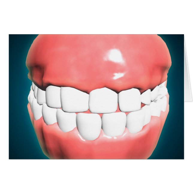 Front View Of Human Mouth With Teeth And Gums (Front Horizontal)