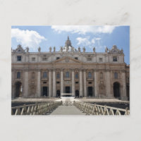 Front view of St. Peter's Basilica, Vatican.