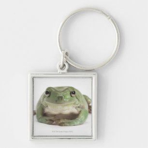 Front View Studio shot of a Smiling, Whites Tree Key Ring