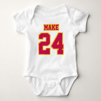 Front WHITE CRIMSON GOLD Bodysuit Football Jersey