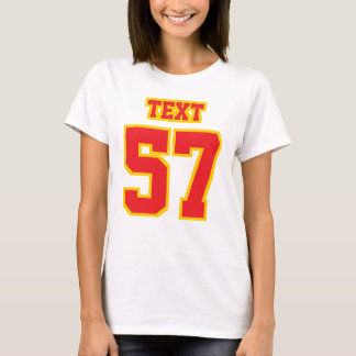 Front WHITE RED GOLD Womens Hanes Nano Cotton Tee