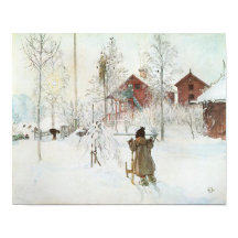 Front Yard and the Wash House by Carl Larsson
