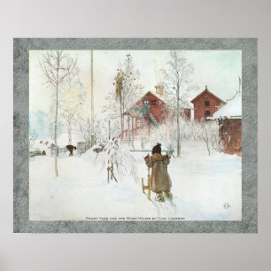 Front Yard and the Wash House Carl Larsson 20x16 Poster