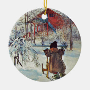 Front Yard and Wash House Ceramic Ornament