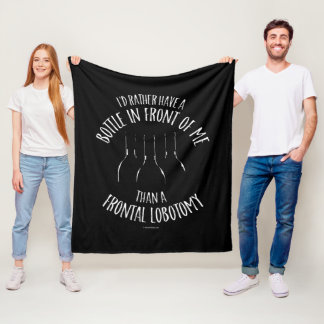 Frontal Lobotomy Fleece Blanket