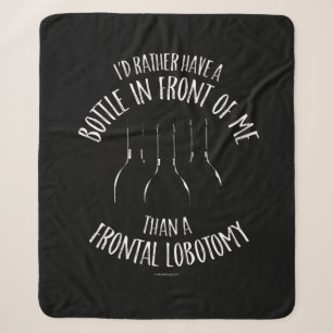 Frontal Lobotomy Sherpa Blanket