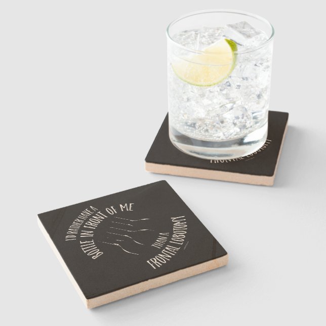 Frontal Lobotomy Stone Coaster (Side)