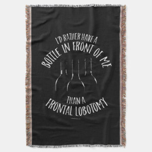 Frontal Lobotomy Throw Blanket
