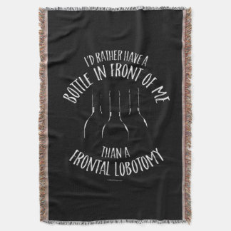 Frontal Lobotomy Throw Blanket