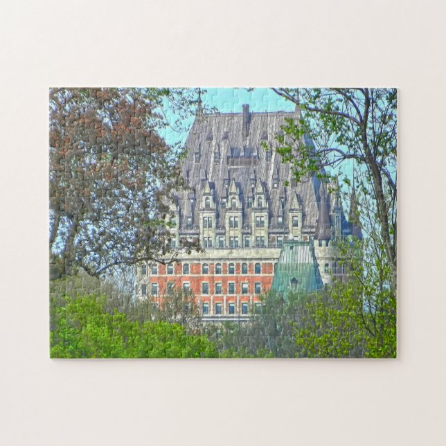 Frontenac Castle Quebec. Jigsaw Puzzle (Horizontal)