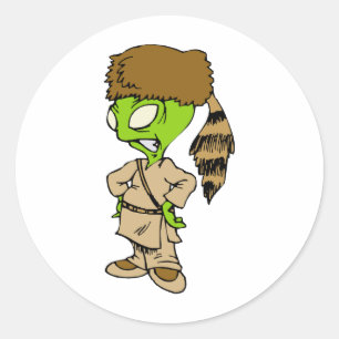 Frontier Alien Classic Round Sticker