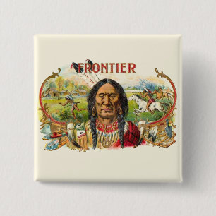 Frontier Cigar Advertising 15 Cm Square Badge