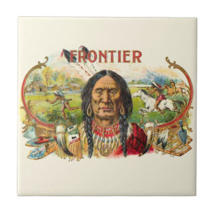 Frontier Cigar Advertising Ceramic Tile